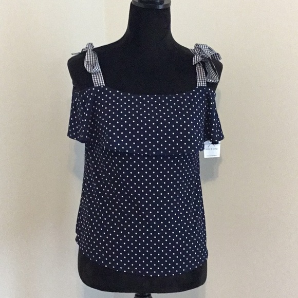 twine & string Tops - TWINE & String Cold Shoulder Top